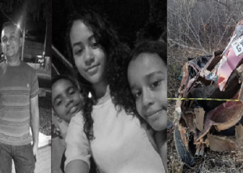 Pai, mãe e três filhos morrem em acidente em São Raimundo Nonato